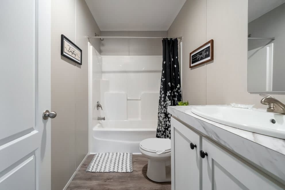 The fusion 68 bathroom home features
