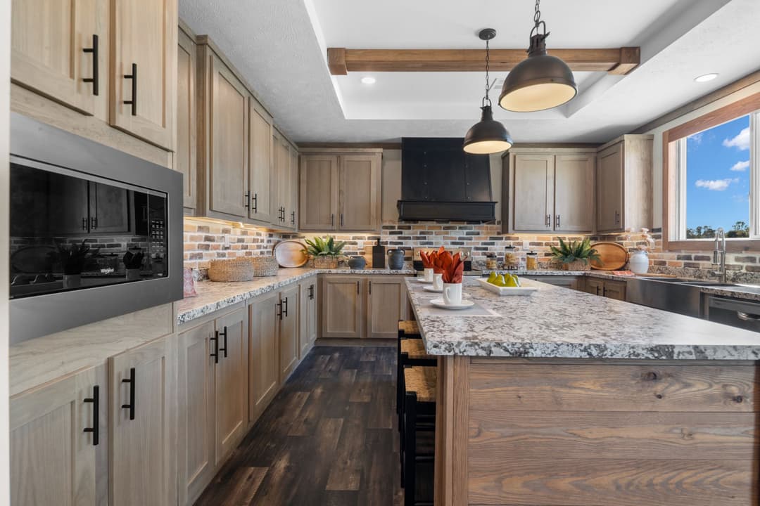The cedar creek kitchen home features