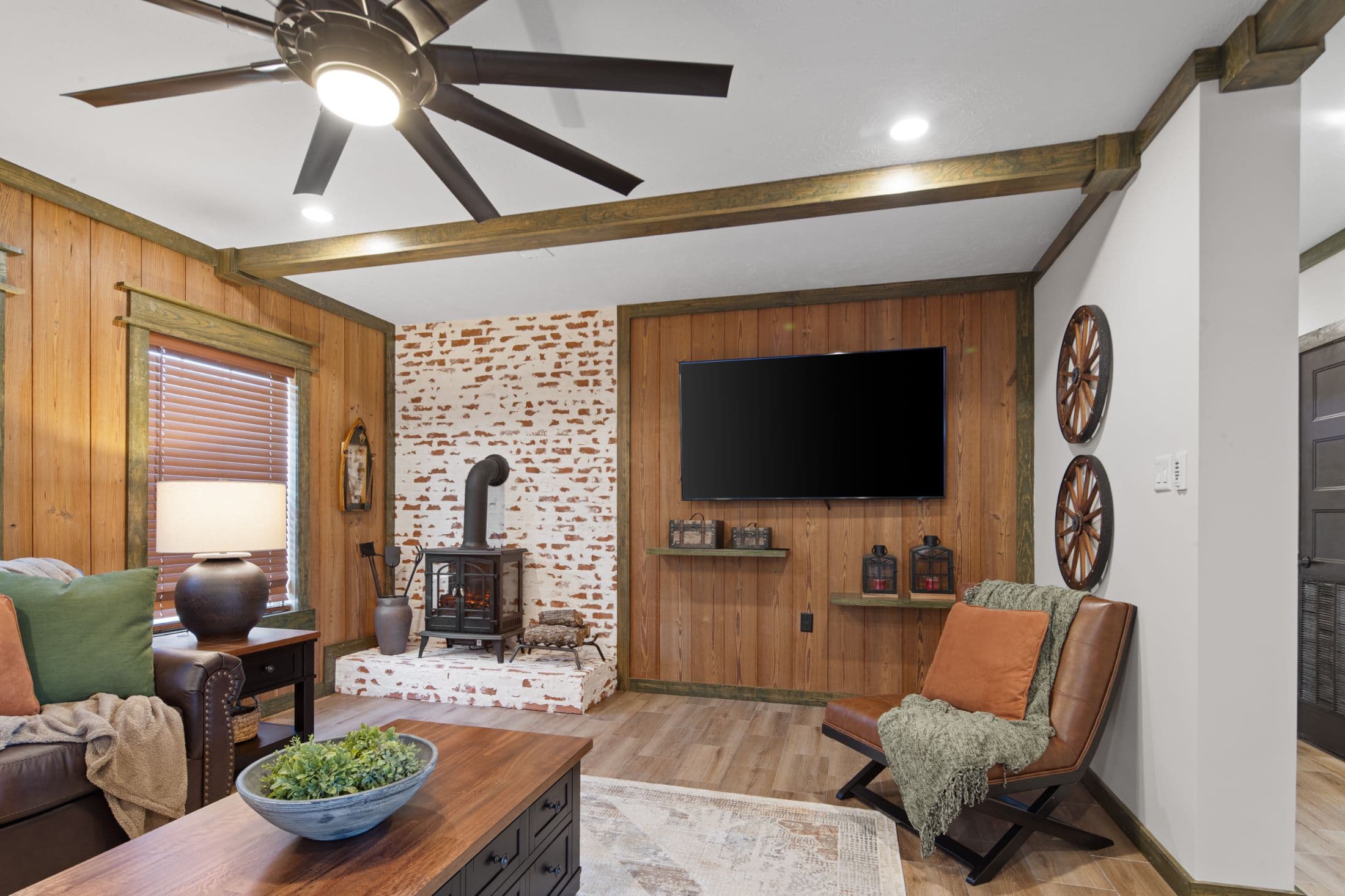 The low country interior home features