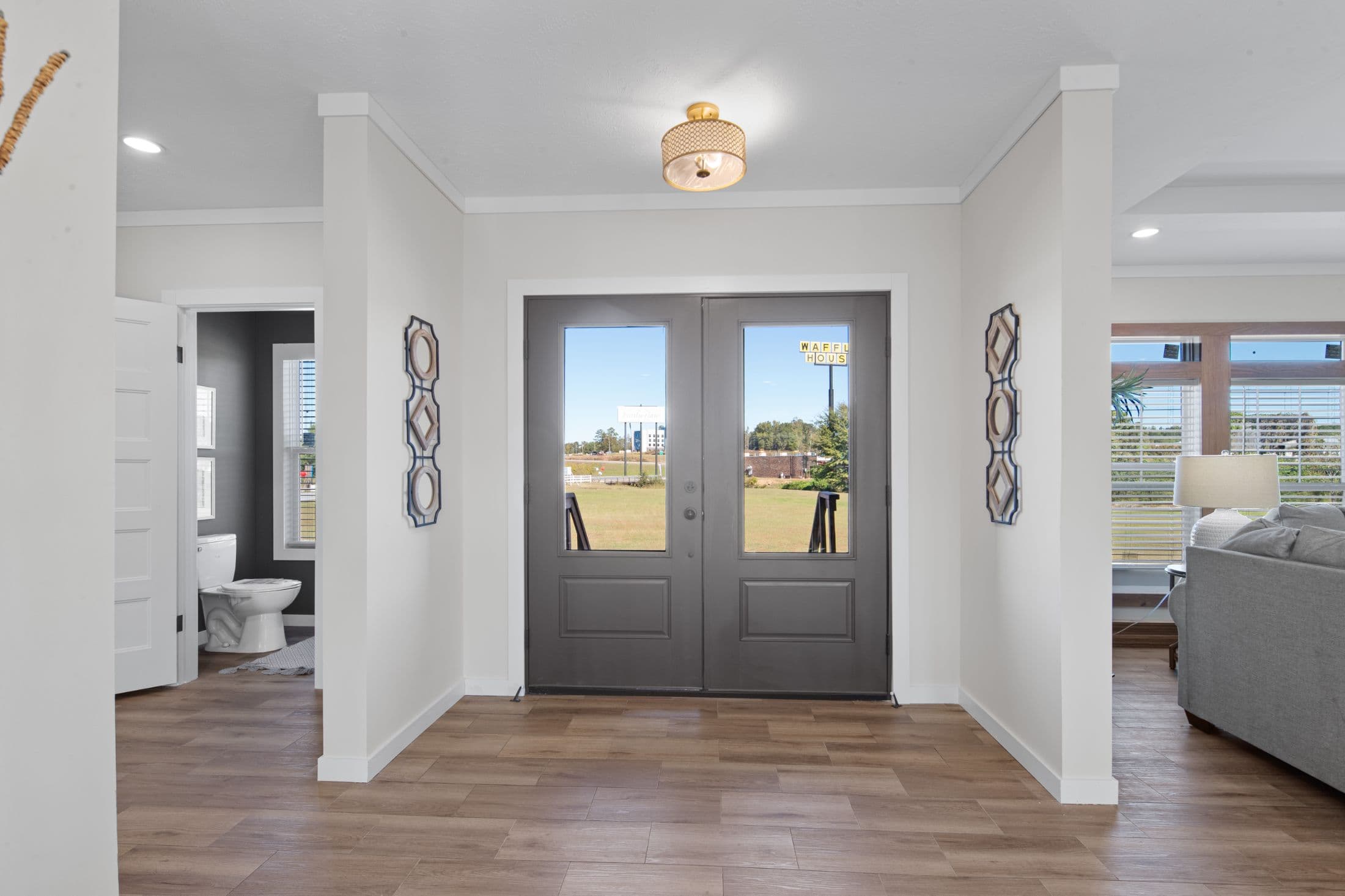 The twin creek interior home features