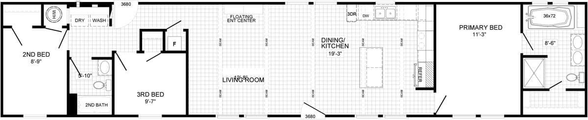The dream floor plan home features