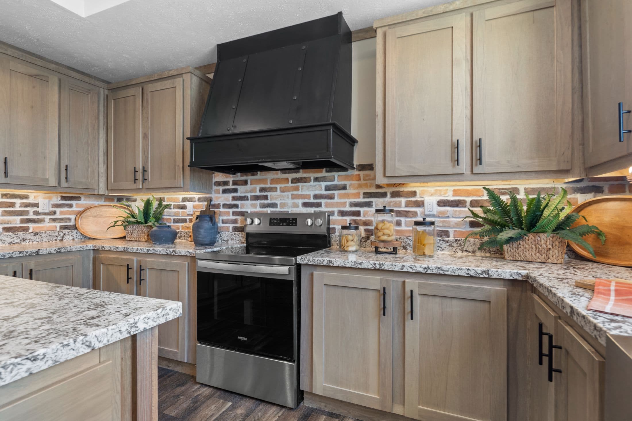 The cedar creek kitchen home features