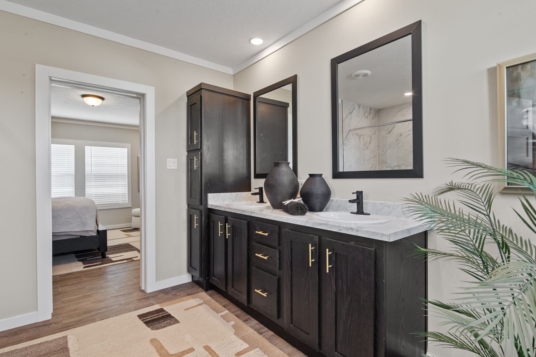 The hangout bathroom home features