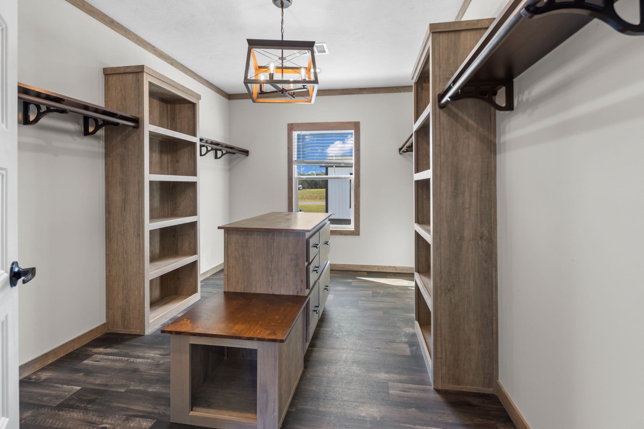 The cedar creek interior home features