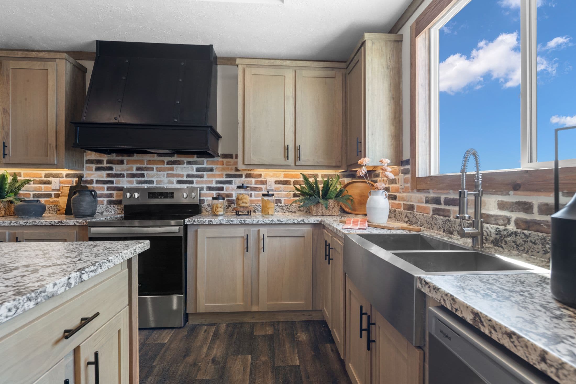 The cedar creek kitchen home features