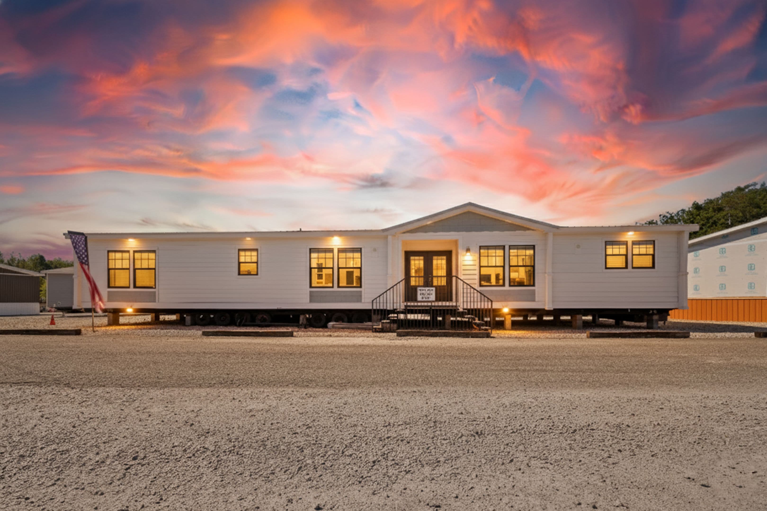 The highland oak hero and exterior home features