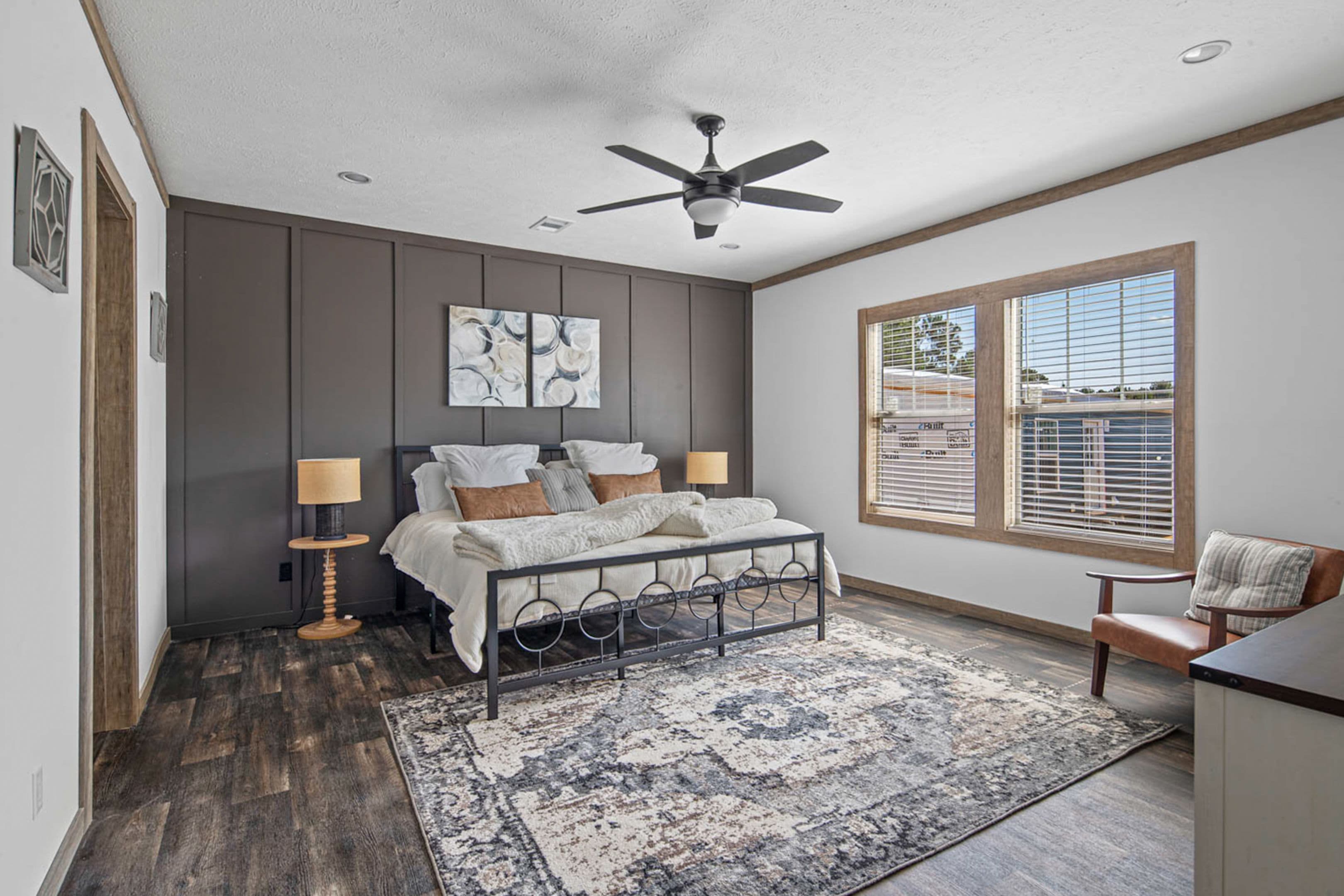 The delilah (inventory) bedroom home features