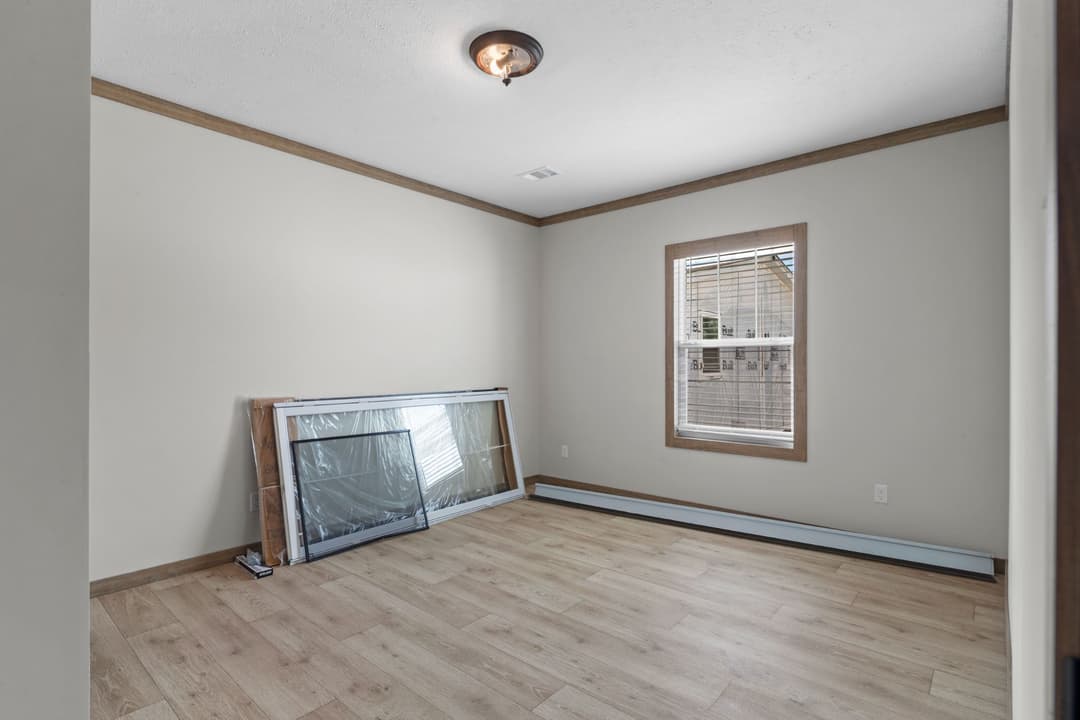 The highland oak interior home features