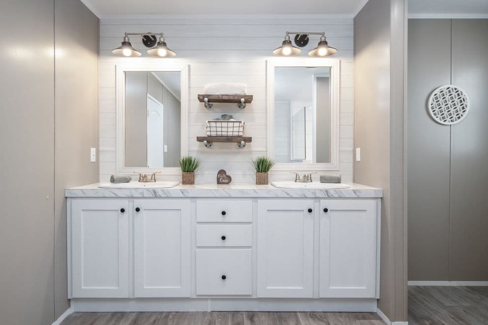 The reserve 60 bathroom home features