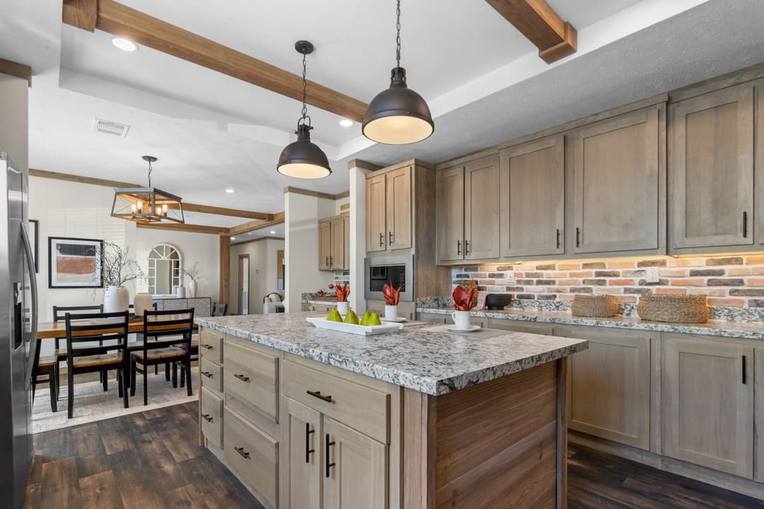 The cedar creek kitchen home features