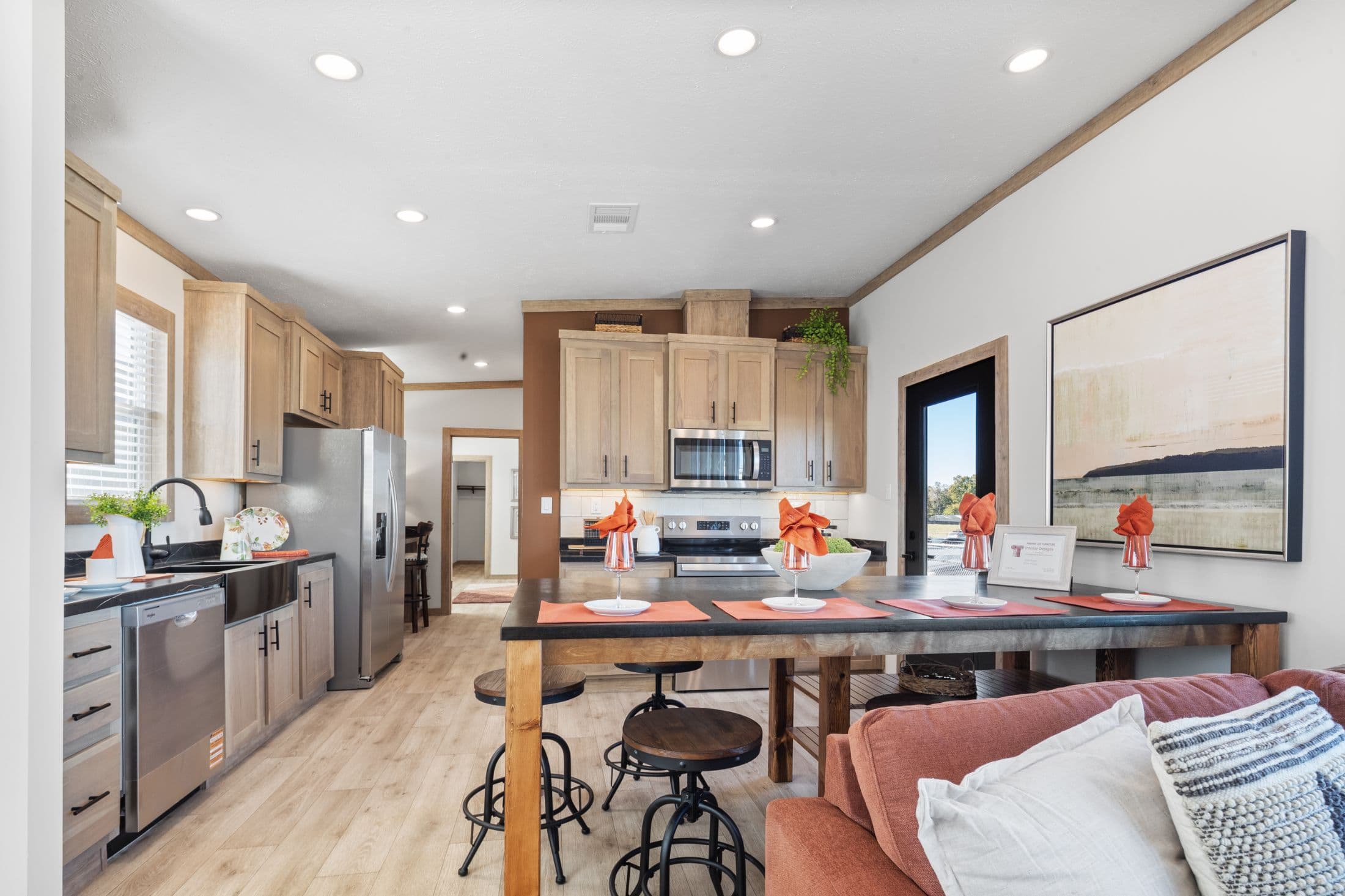 The keystone interior home features