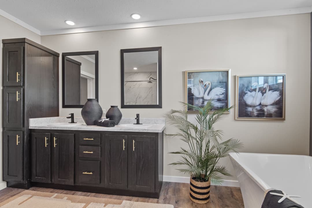 The hangout bathroom home features