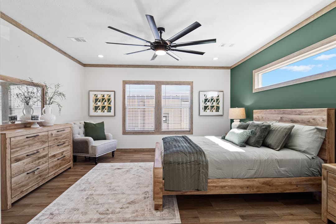 The low country bedroom home features