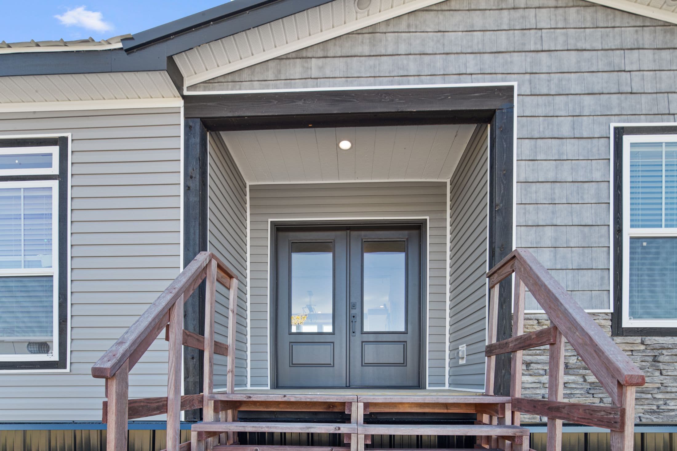 The twin creek exterior home features