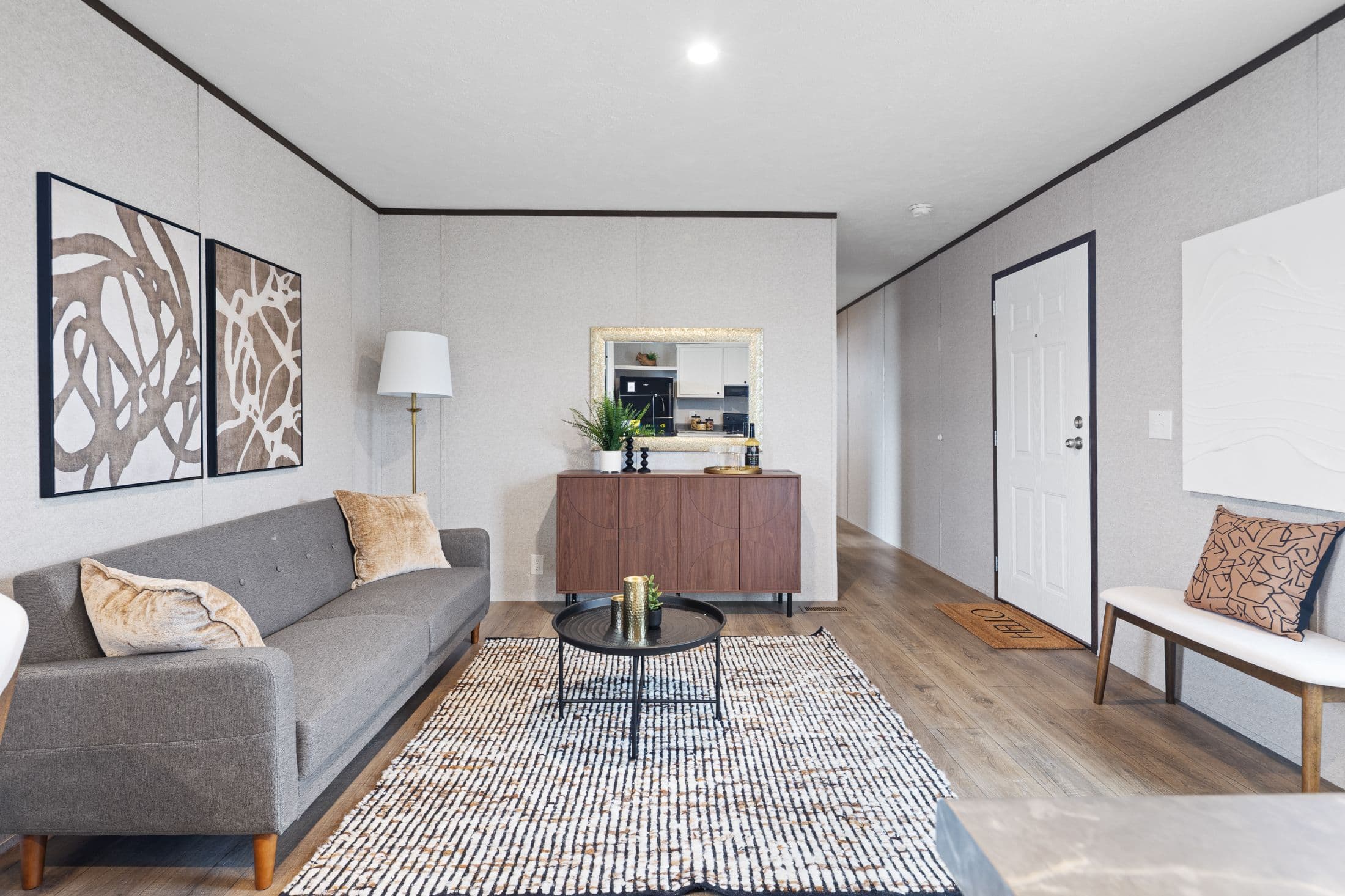 The prime interior home features