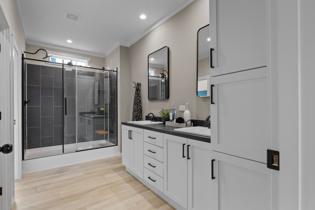 The altitude 2 bathroom home features