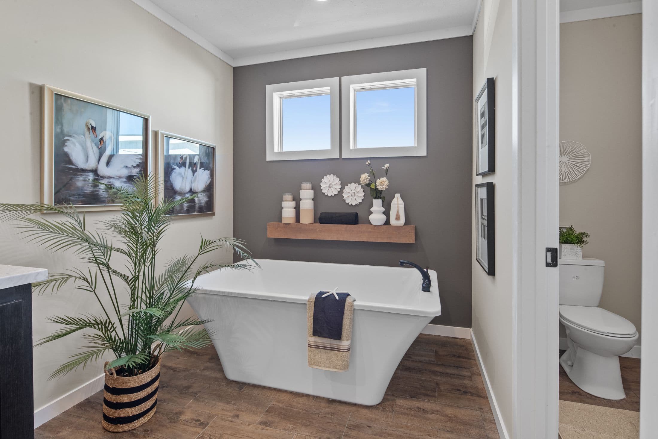 The hangout bathroom home features