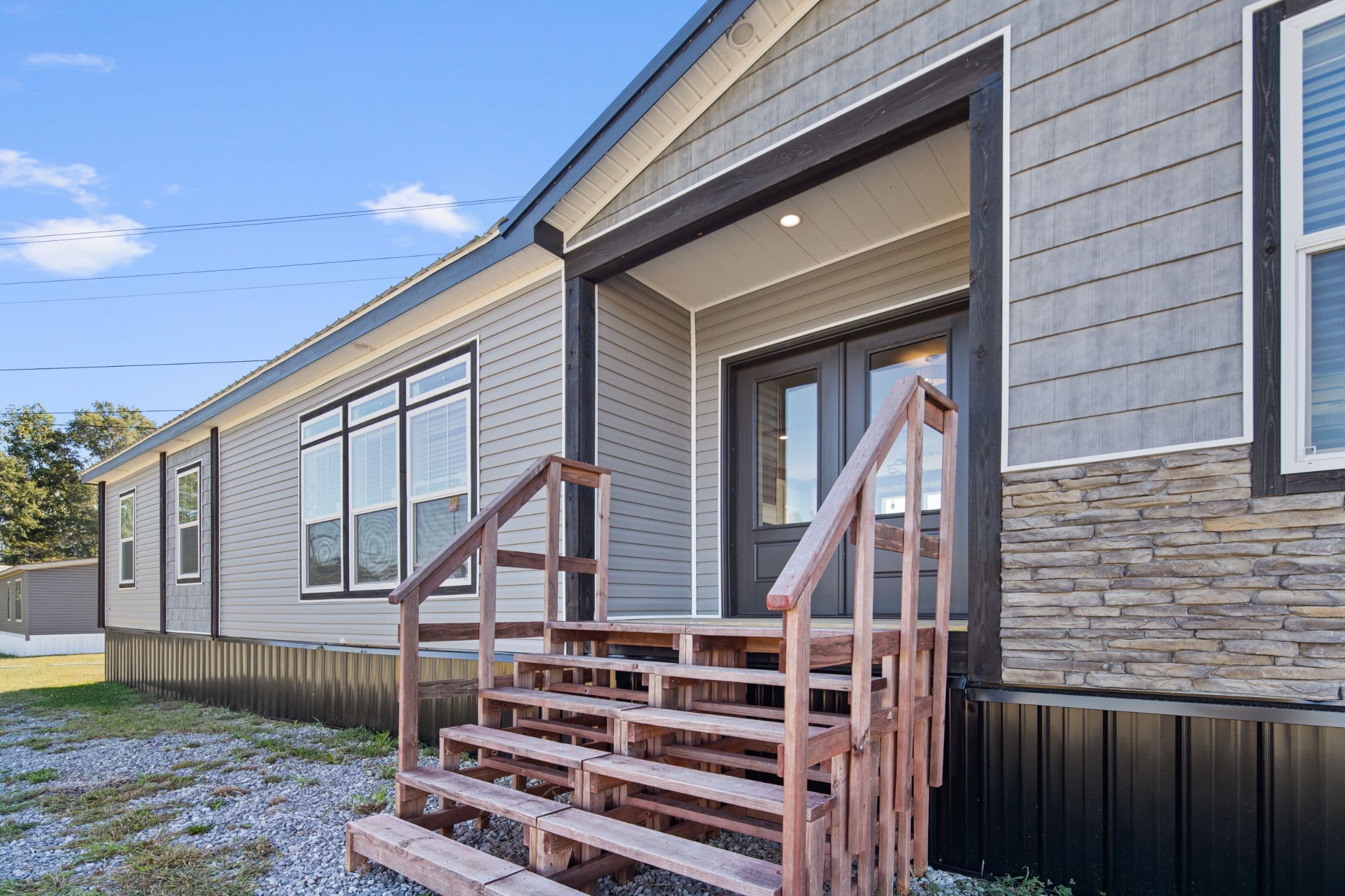 The twin creek exterior home features