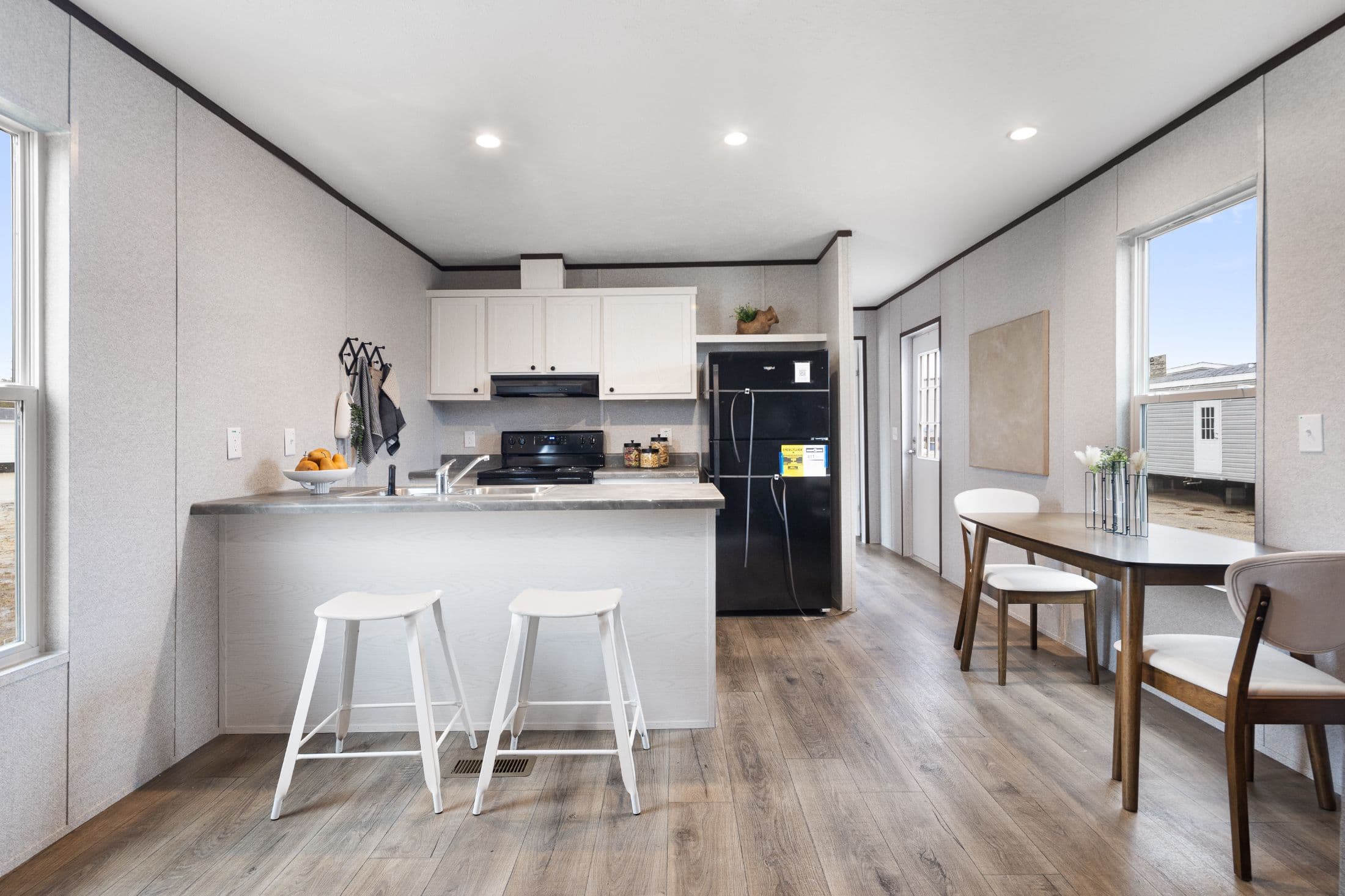 The prime interior home features