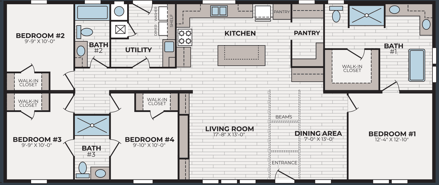 Aura floor plan home features